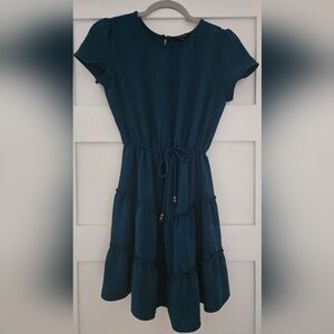 City Studio Junior's Dark Teal Dress